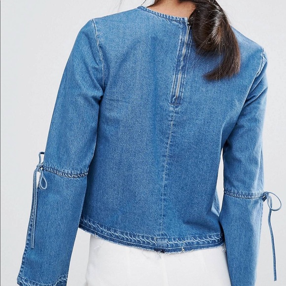 Denim shirt never worn fits small - Picture 2 of 4